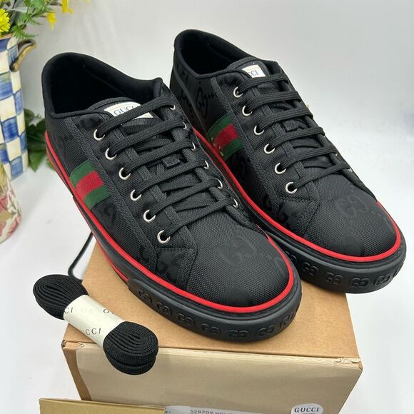 Men's Gucci off the grid canvas sneakers size 12.5 made in Italy - Picture 1 of 10